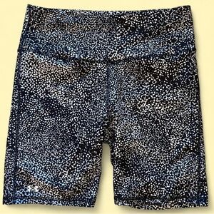 Women's Black and White Patterned Shorts
